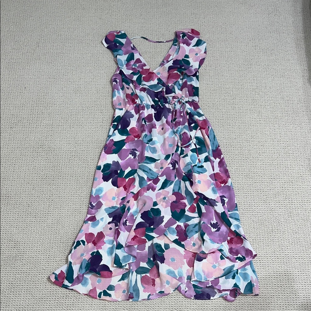 Socialite Floral Dress in Pink and Purple